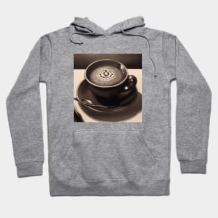 Coffee Monochrome Pointillism Vintage Since Hoodie